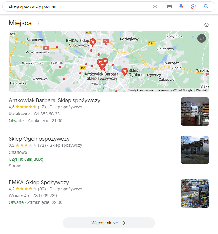 sklep spożywczy poznań