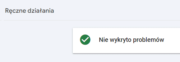 ręczne działania GSC