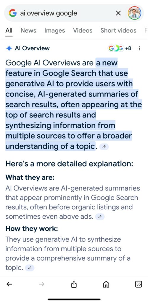 Google AI Overviews
