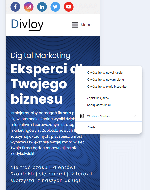 Zbadaj element na telefonie