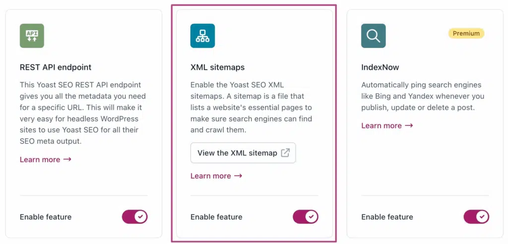 mapa witryny Yoast SEO