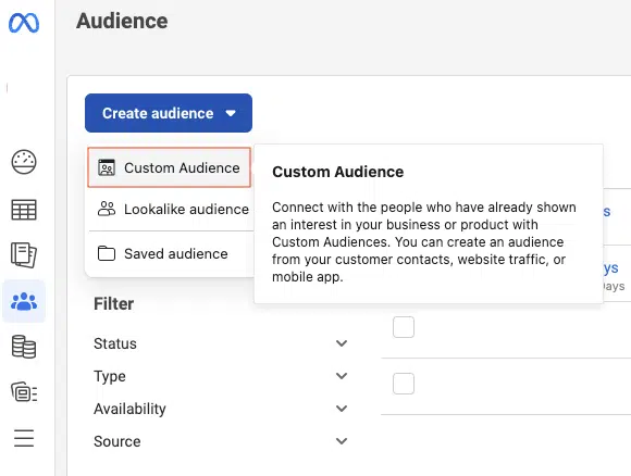 Custom Audience Meta Ads