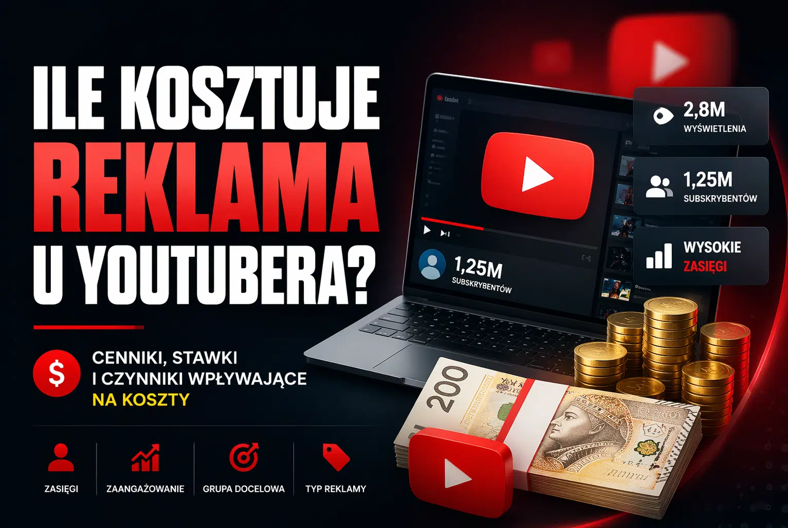 Ile kosztuje reklama u YouTubera