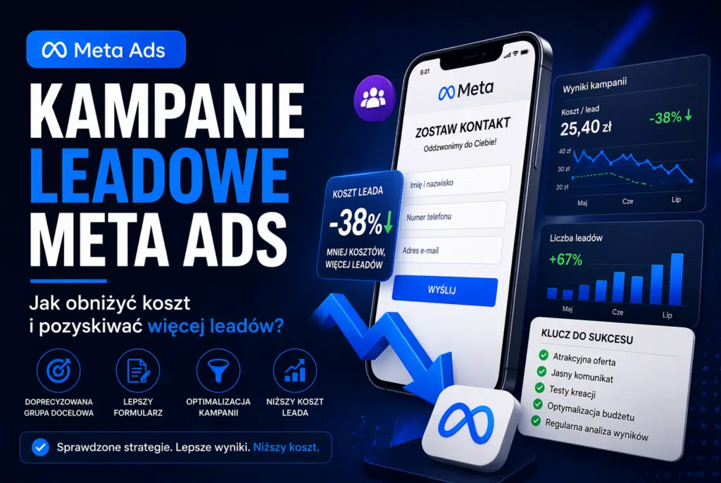 Kampanie leadowe Meta Ads i jak obniżyć koszt